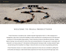 Tablet Screenshot of pranaproductions.com